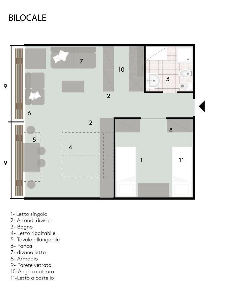 Residenza Albare Aparthotel Марилева Екстериор снимка
